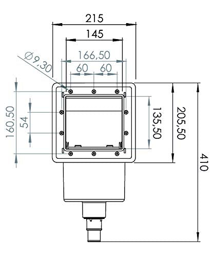 Gre AR100 - Skimmer for cleaning and water treatment of standard pools + inlet valve. Filter system for pools, colour: white, 27 x 22 x 35 cm