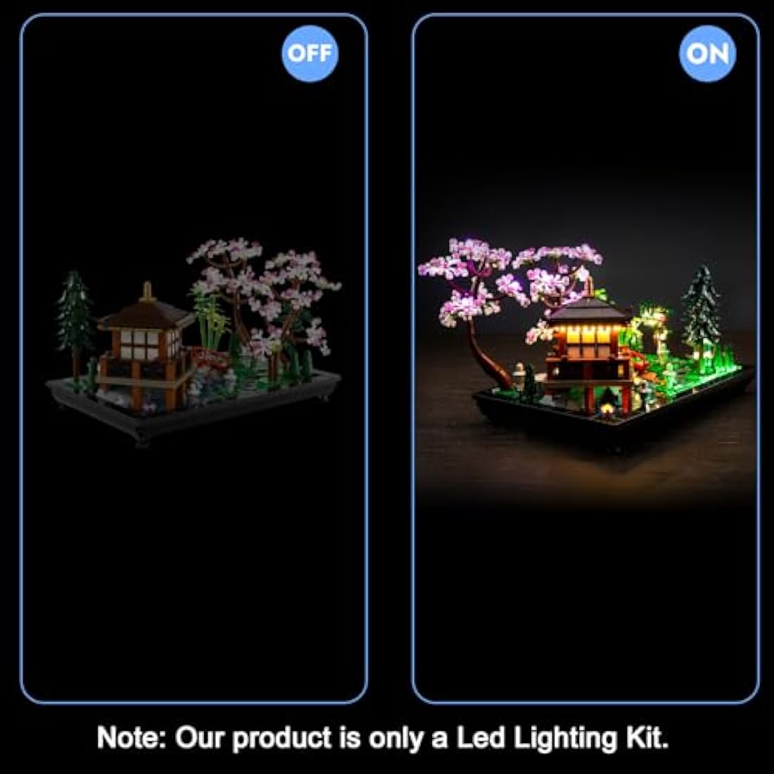 Led Light Kit for Lego Tranquil Garden, Led Lighting Set for Lego 10315 Tranquil Garden Botanical Zen Garden Kit Japanese Zen Gardens - Not Include Models, Just Light Kit (Standard Version)