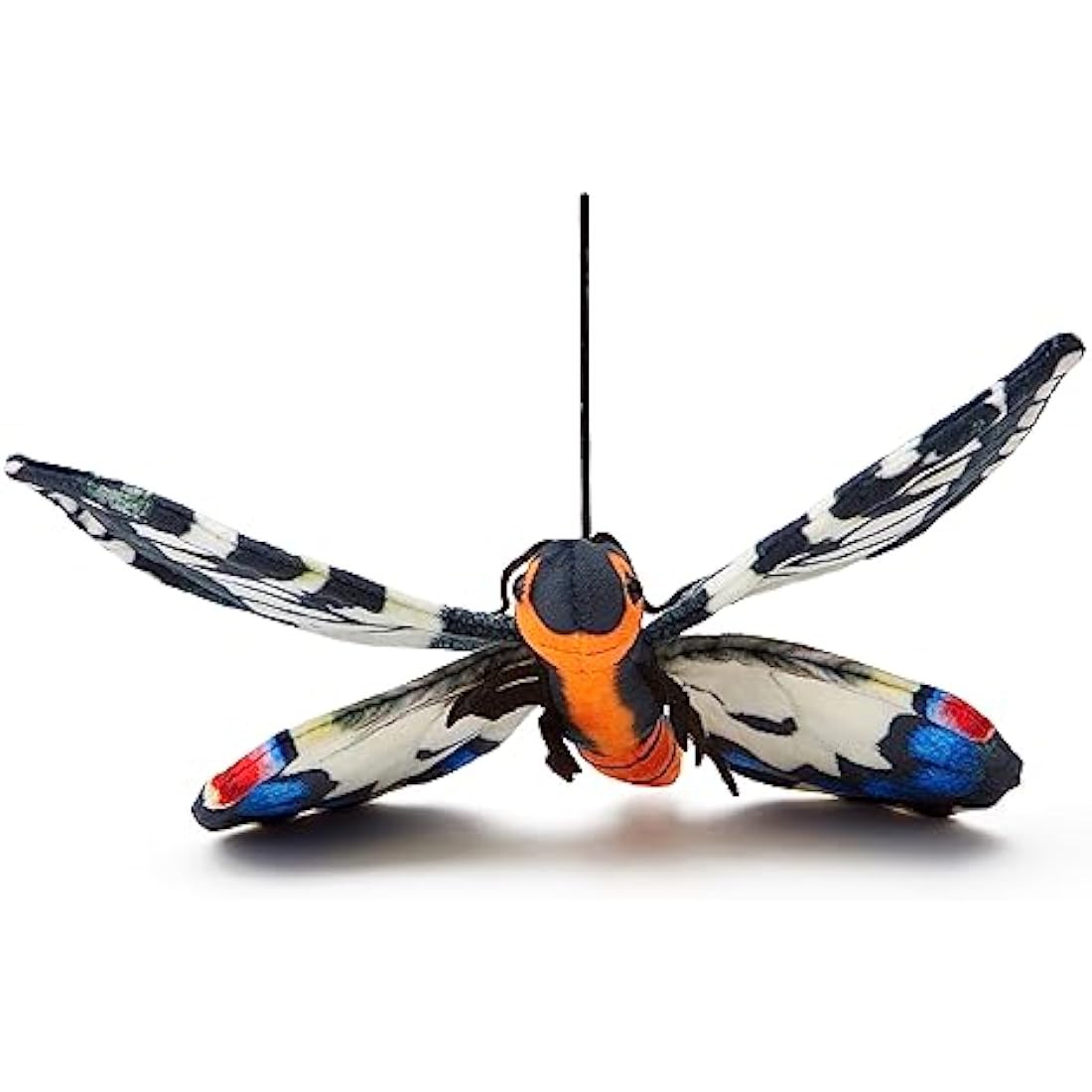 Zappi Co 100% Recycled Plush Swallowtail Butterfly Toy (28.5cm Width) Stuffed Soft Cuddly Eco Friendly animals Collection For New Born Child First kid