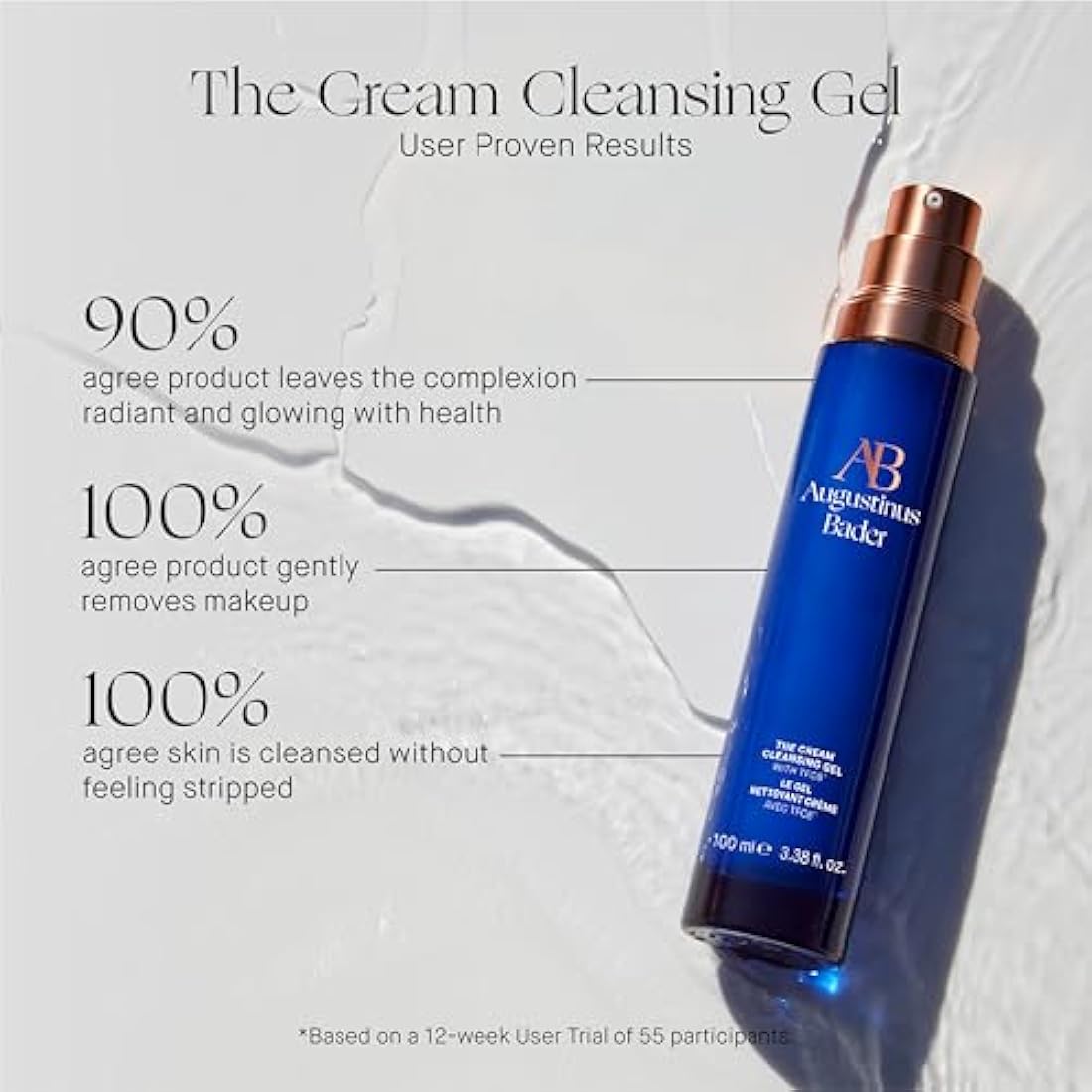 The Cream Cleansing Gel by Augustinus Bader for Unisex - 3.38 oz Cleanser