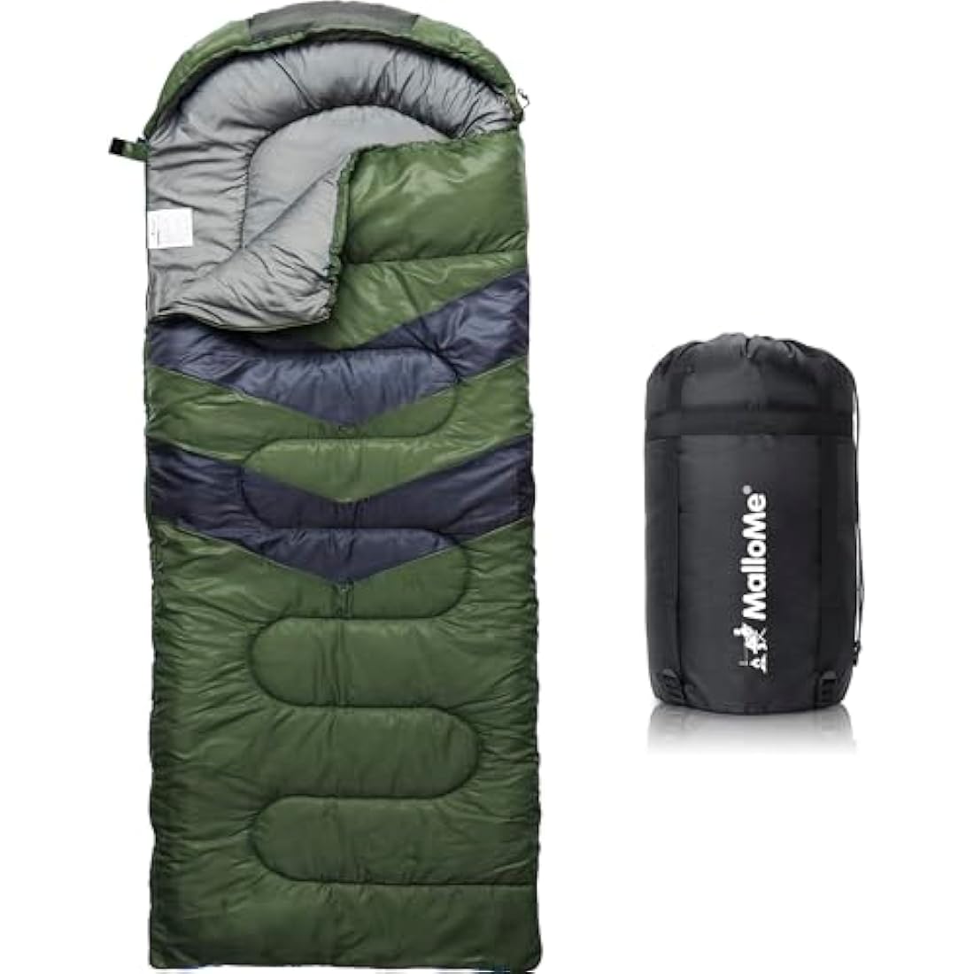 MalloMe Sleeping Bags for Adults & Kids Sleeping Bag 3-4 Season - Ultralight Backpacking Sleeping Bag Cold Weather & Warm, Lightweight Compact, Single Adult Girls Boys Winter Sleep Camping Accessories
