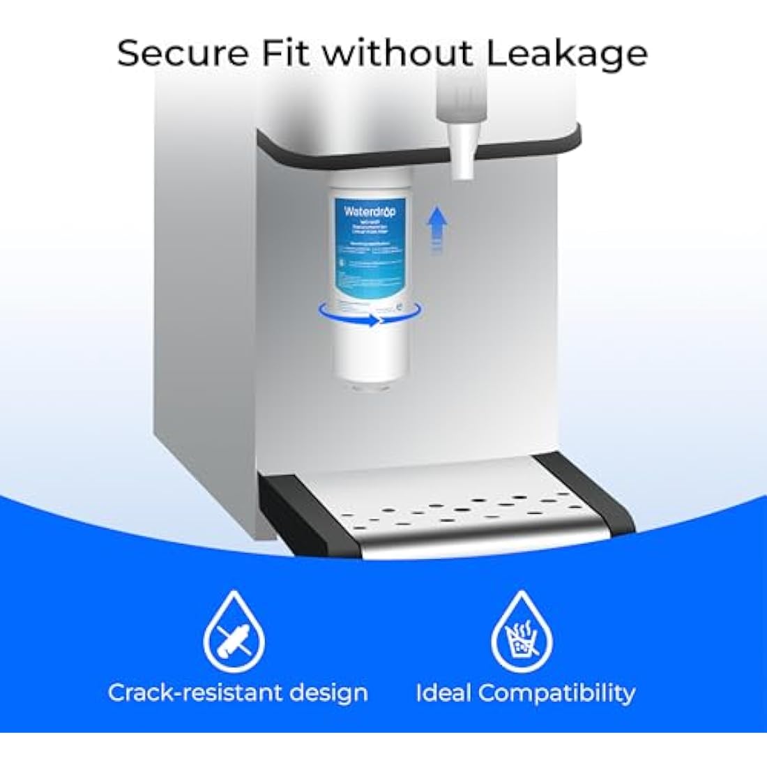 Waterdrop WD-W07 Water Filters, Replacement for Lincat® Water Filter FC04, Compatible with Lincat® Filterflow FX Series Water Boilers EB3FX, EB3FX/PB, EB4FX, EB6FX, EB6TFX, EWF-8007A (2)