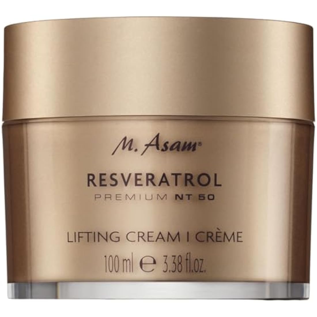 M. Asam Resveratrol Premium Lifting Cream (100 ml) - Anti-Aging Face Moisturiser, Resveratrol Day and Night Cream, Hydrating Skin Care with Peptides, Vegan Face Cream
