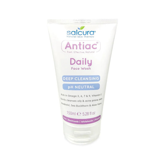 Salcura Natural Skin Therapy, Antiac Daily Face Wash, Effective Daily Cleansing For Skin Prone To Acne & Blemishing, Leave Your Skin Soft, Supple &