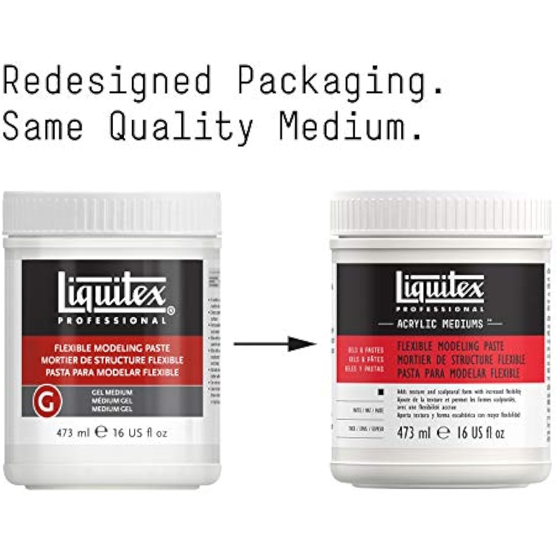 Liquitex 8916 Professional Flexible Modeling Paste Medium, 473 ml