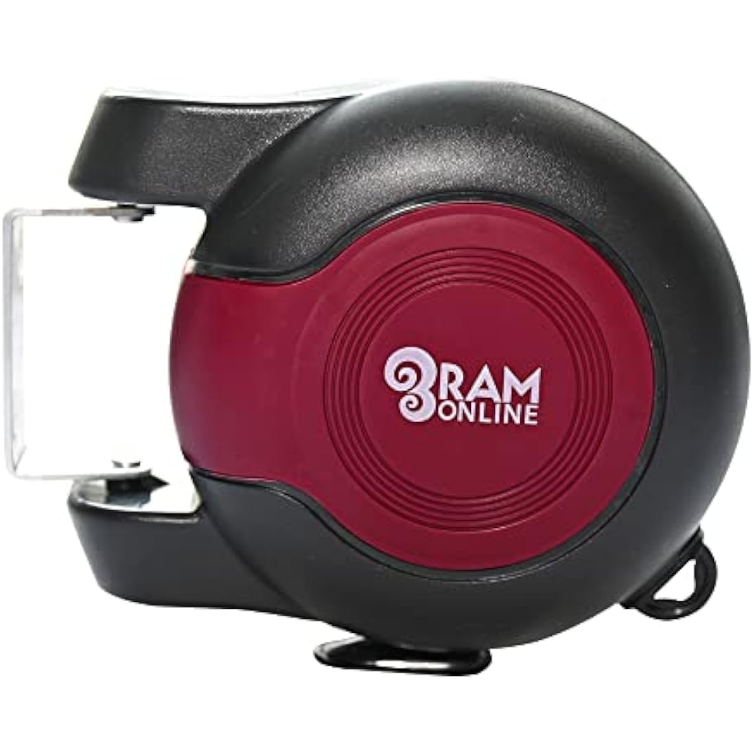 Ram® 30 metre Retractable Reel Clothes Lines Washing Line with Twin Cable - Wall Mounted Heavy Duty Clothes Dryer 2 x 15m Lines of Drying Space, Burgundy