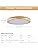 Schindora Wooden LED Ceiling Light,Dimmable with Control,36W Round Wood Ceiling Lights Ø50cm for Living Room Kitchen Dining Room Home Office Children's Room