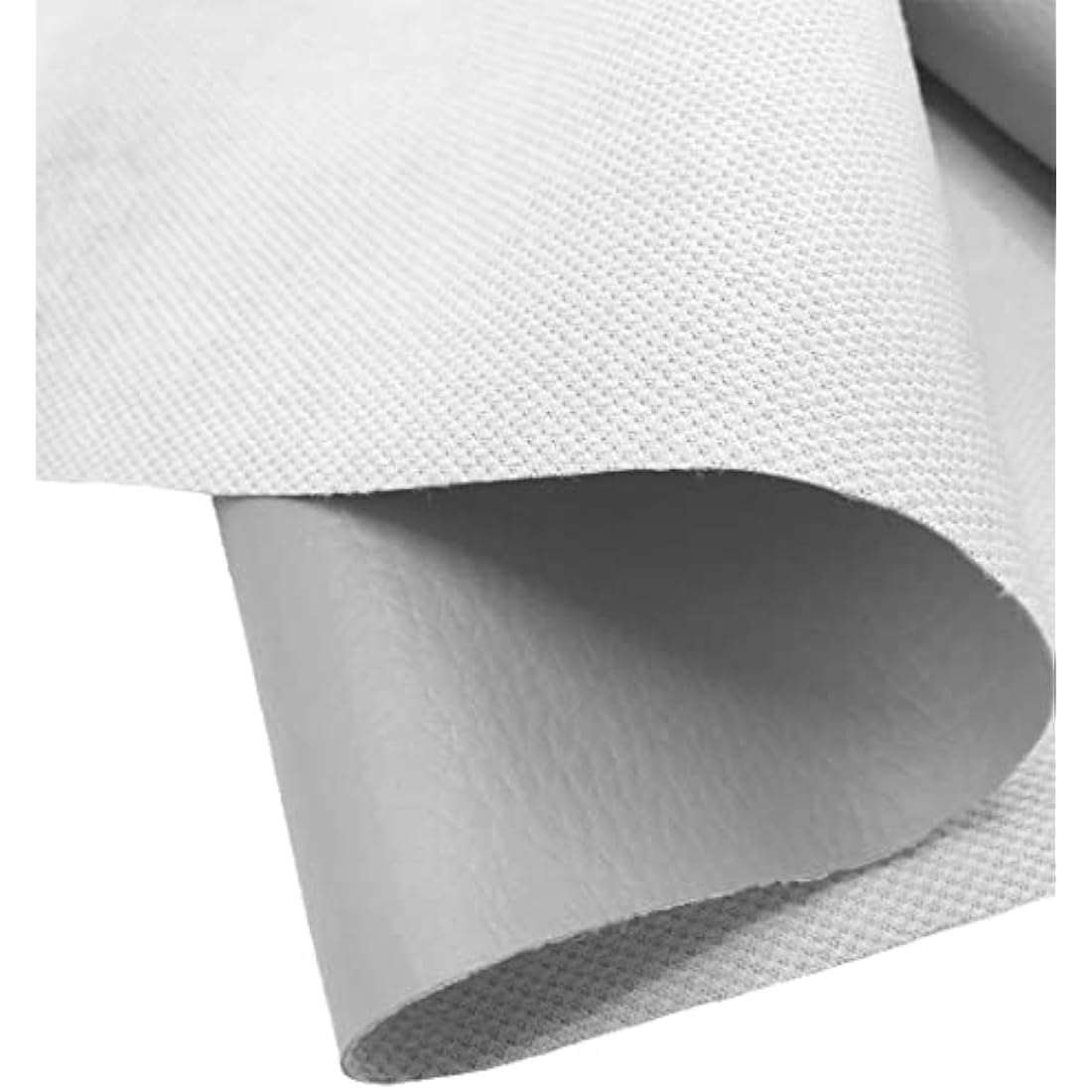 A-Express Grained Faux Leather Fabric Waterproof Heavy Duty Leatherette Vinyl Leathercloth Upholstery Textured Material - Light Slate 1 Metre 100cm x 140cm