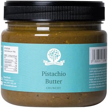 Nutural World - Crunchy Pistachio Butter (1kg) / 100% Pure Single Ingredient - Great Taste Award Winner