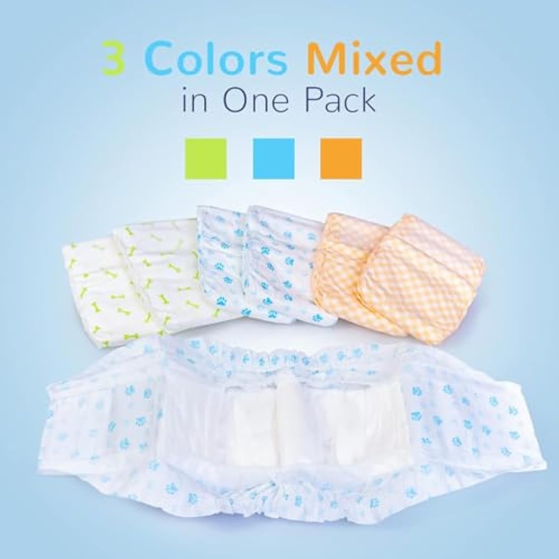 Pet Soft Disposable Dog Puppy Nappies Male - Super Absorbent Male Dog Incontinence Wraps