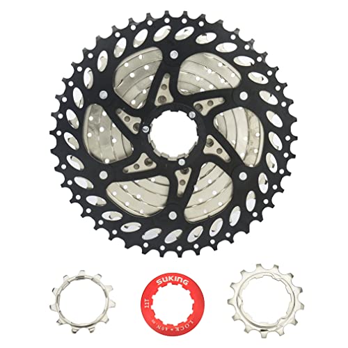 CYSKY 10 Speed Cassette 11-42T MTB Cassette 10 Speed Fit for Mountain Bike, Road Bicycle, MTB, BMX