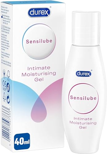 Durex Sensilube Lubricant, Water Based lube Gel for Women, Dryness Relief, Natural, 40ml (Packaging May Vary)