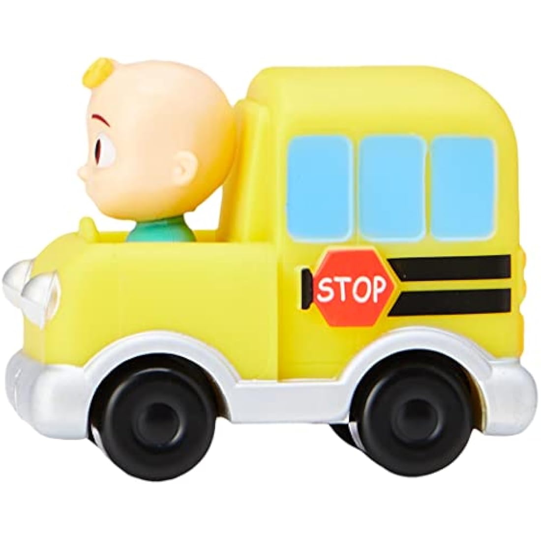 CoComelon JJ Melon Mini Vehicle - Features Built-In JJ in School Bus Toy Car - Toys for Kids, Toddlers, and Preschoolers