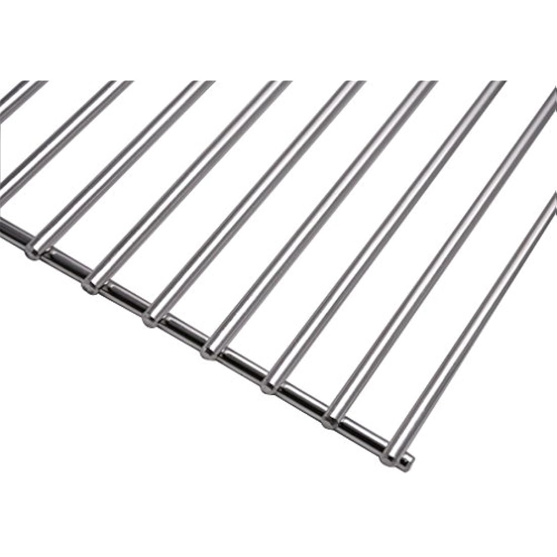 Onlyfire Replacement BBQ Stainless Steel Cooking Grates Fit for Tepro Toronto, Schwarz Model Grills,Set of 2