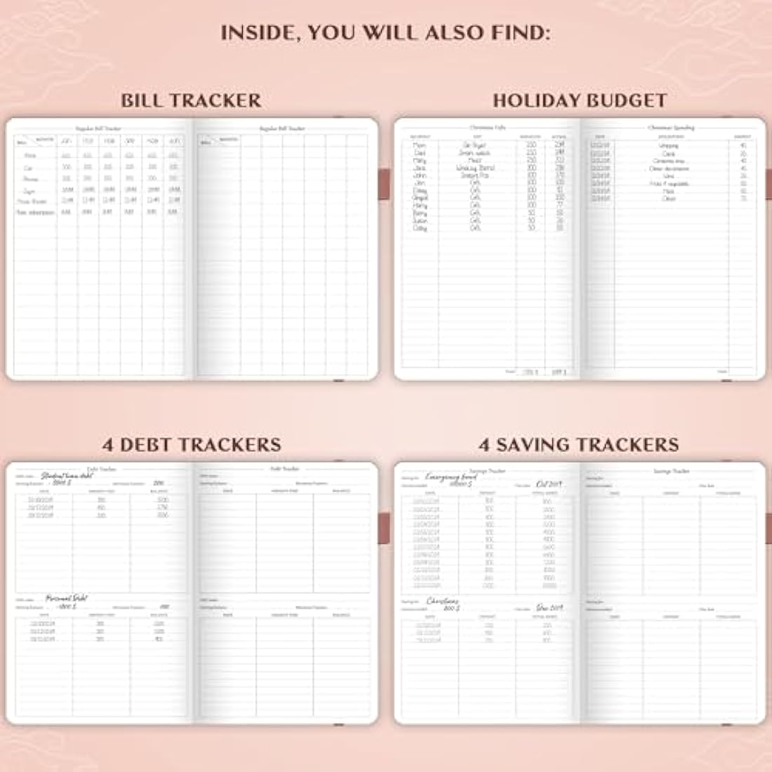 Legend Budget Planner – Financial Organizer Book. Money Account & Expense Tracker Notebook Journal for Household Monthly Budgeting (Rose Gold Gold)