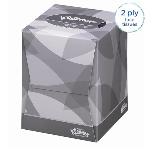 Kleenex Facial Tissue Box 8834 - Soft, Strong and Absorbent - 12 x 88 (1056 Facial tissues) White, 2-ply, Fragrance-Free