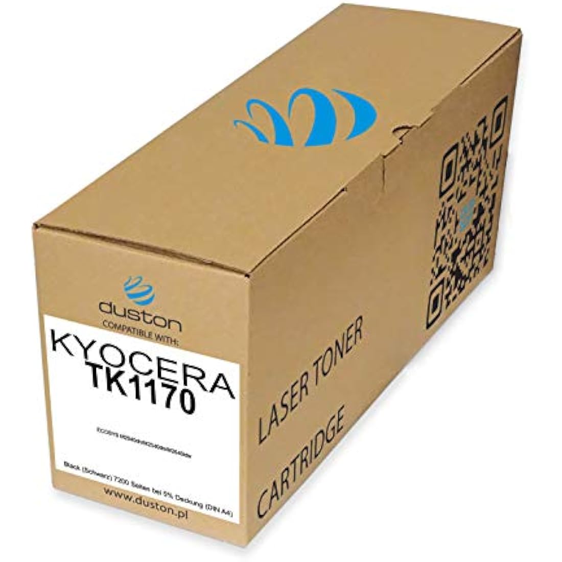 duston TK1170, TK-1170 Black Toner Compatible with Kyocera ECOSYS M2040dn M2540dn M2640idw