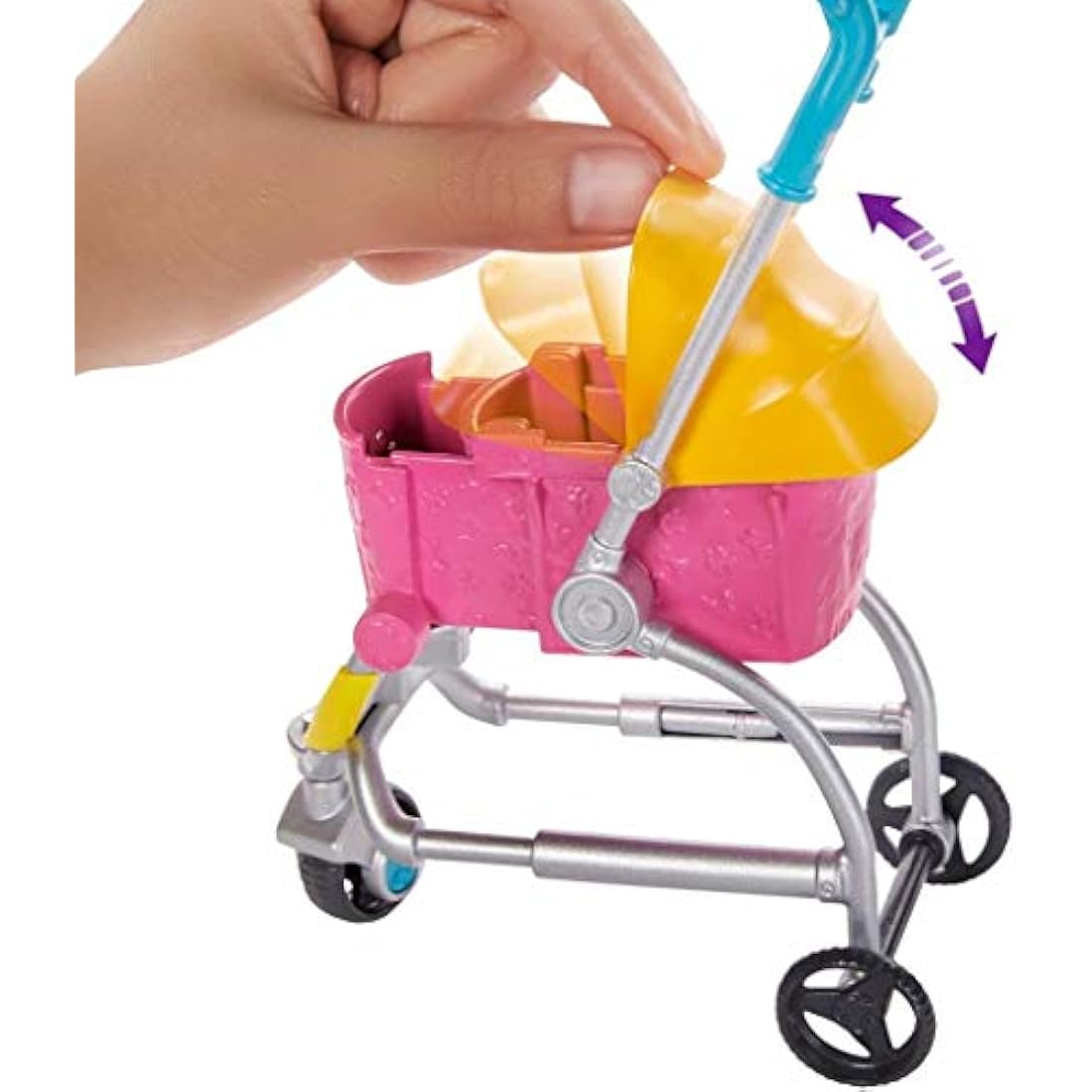 Barbie GHV92 Stroll ‘n Play Pups Doll And Accessories, Multi-coloured, 6.985 cm*22.86 cm*32.385 cm