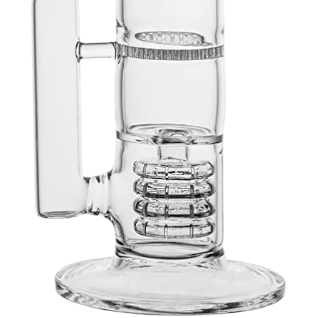 RORA 17" Glass Bong 18.8mm Big Glass Bongs Water Pipe 3 Honeycomb Perc Birdcage Clear Pipe Tube with 18 mm Joint Slide Bowl (Clear)