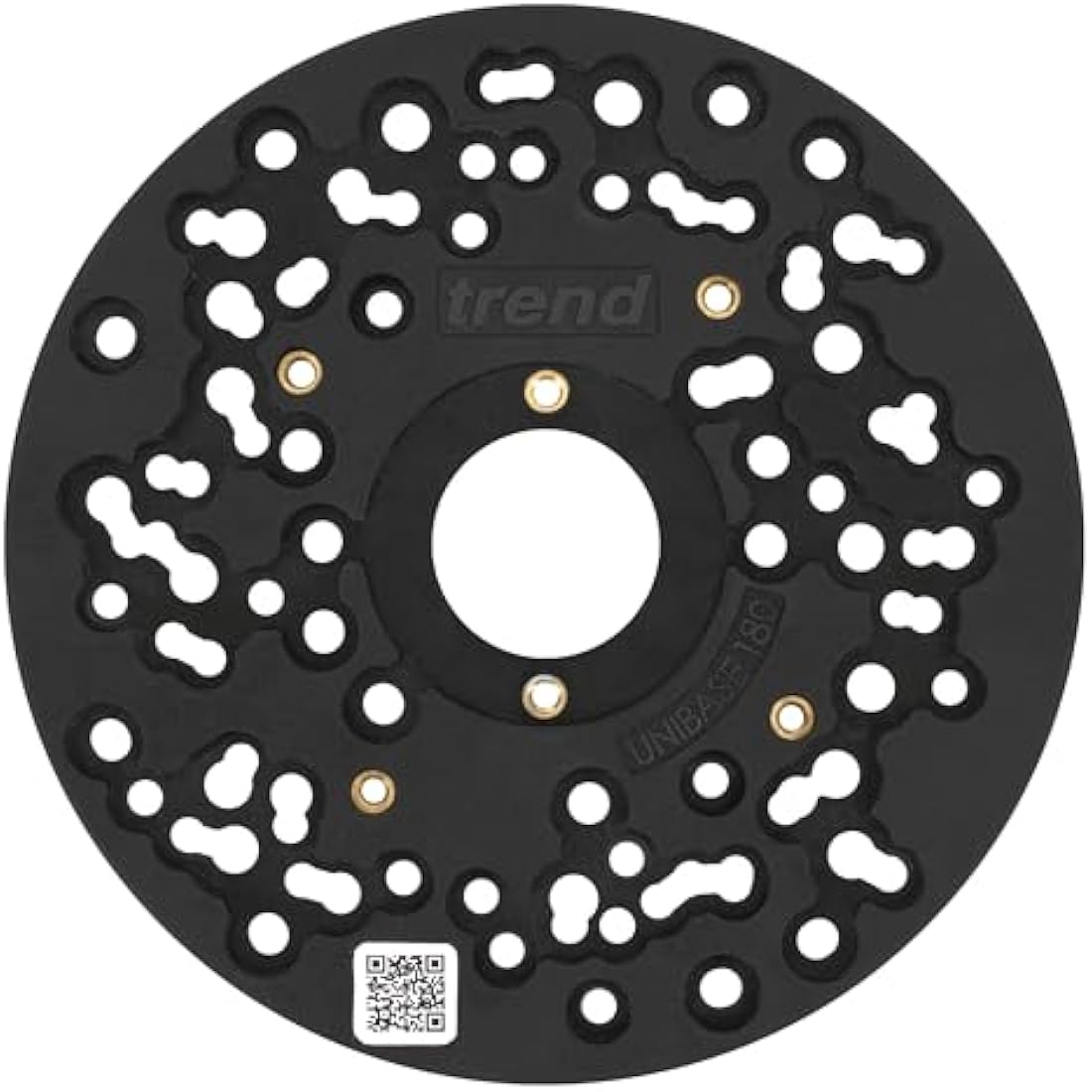 Trend Large Universal Plunge Router Sub-Base, 180mm, Enhanced Compatibility for 1/2 Inch Plunge Routers, UNIBASE/180