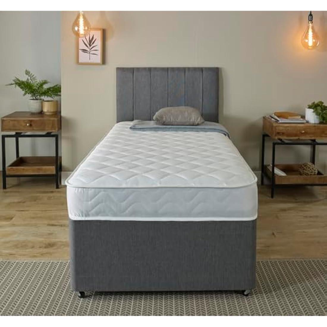 eXtreme comfort ltd Flame Essentials European Small Single Mattress (80x200cm) | Foam-Free Bonnell Spring | Cooltouch Breathable Cover | Plush Comfort Support | 18cm Deep Value Mattress | UK Made