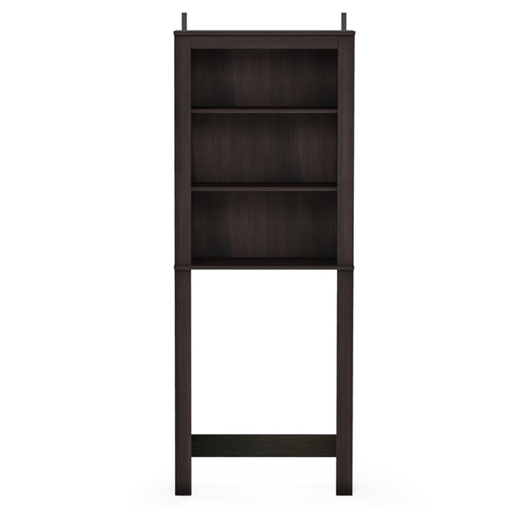 Furinno Indo Open Bath Cabinet, Espresso