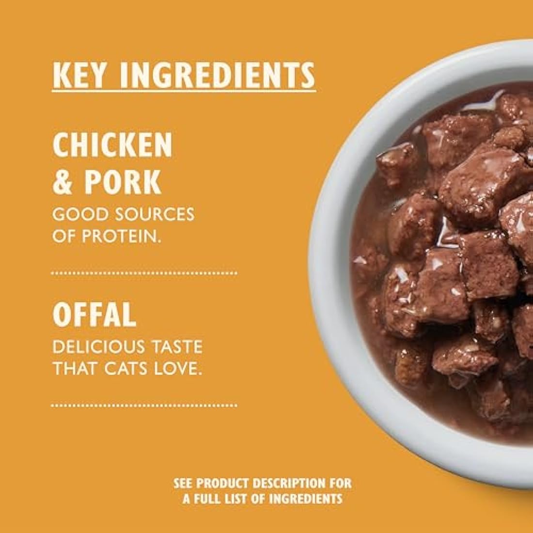 Lily's Kitchen Natural Adult Wet Cat Food Tin Chicken Tasty Cuts in Gravy Grain-Free Recipe 24 x 85g