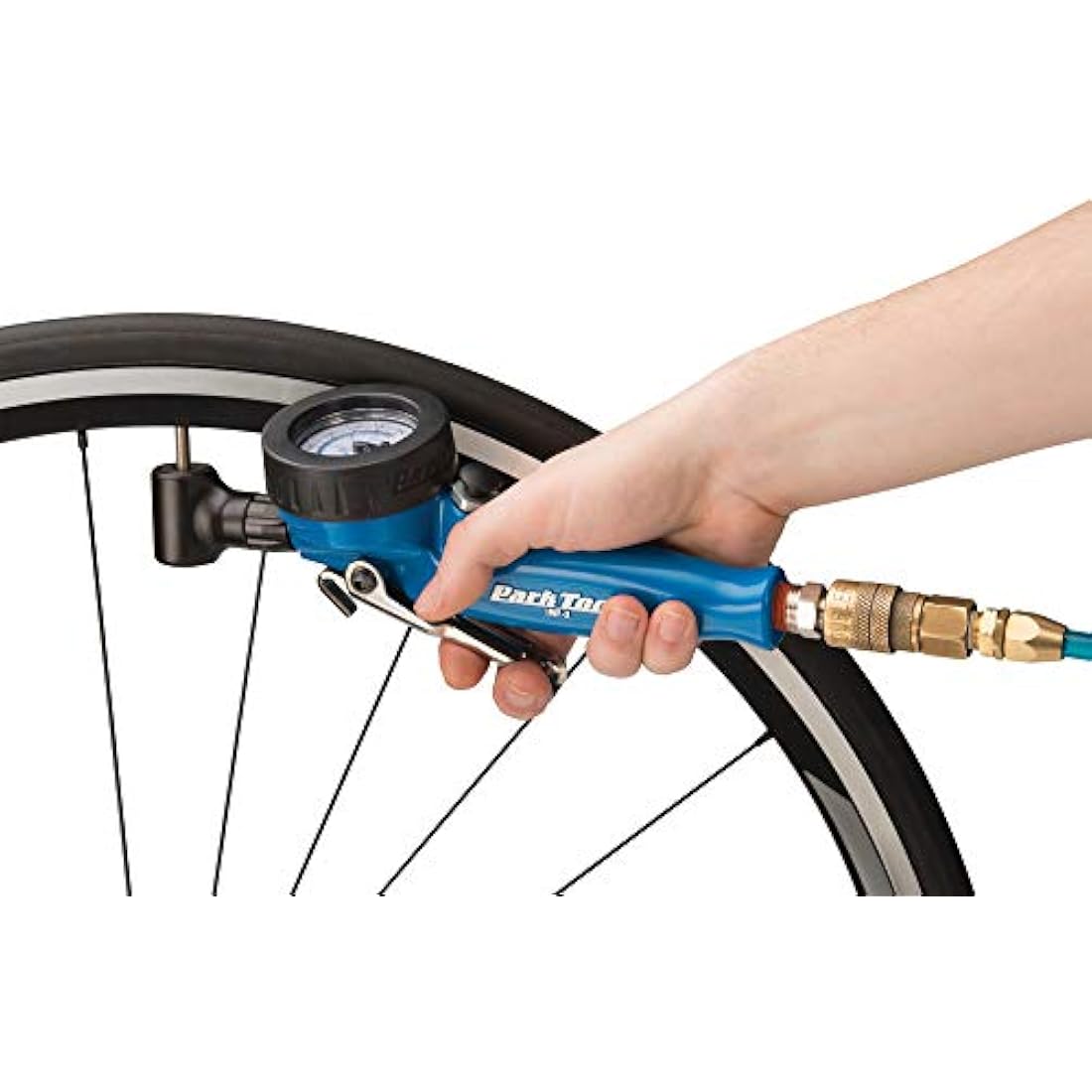 Park Tool INF-2 Shop Inflator Tool,Blue