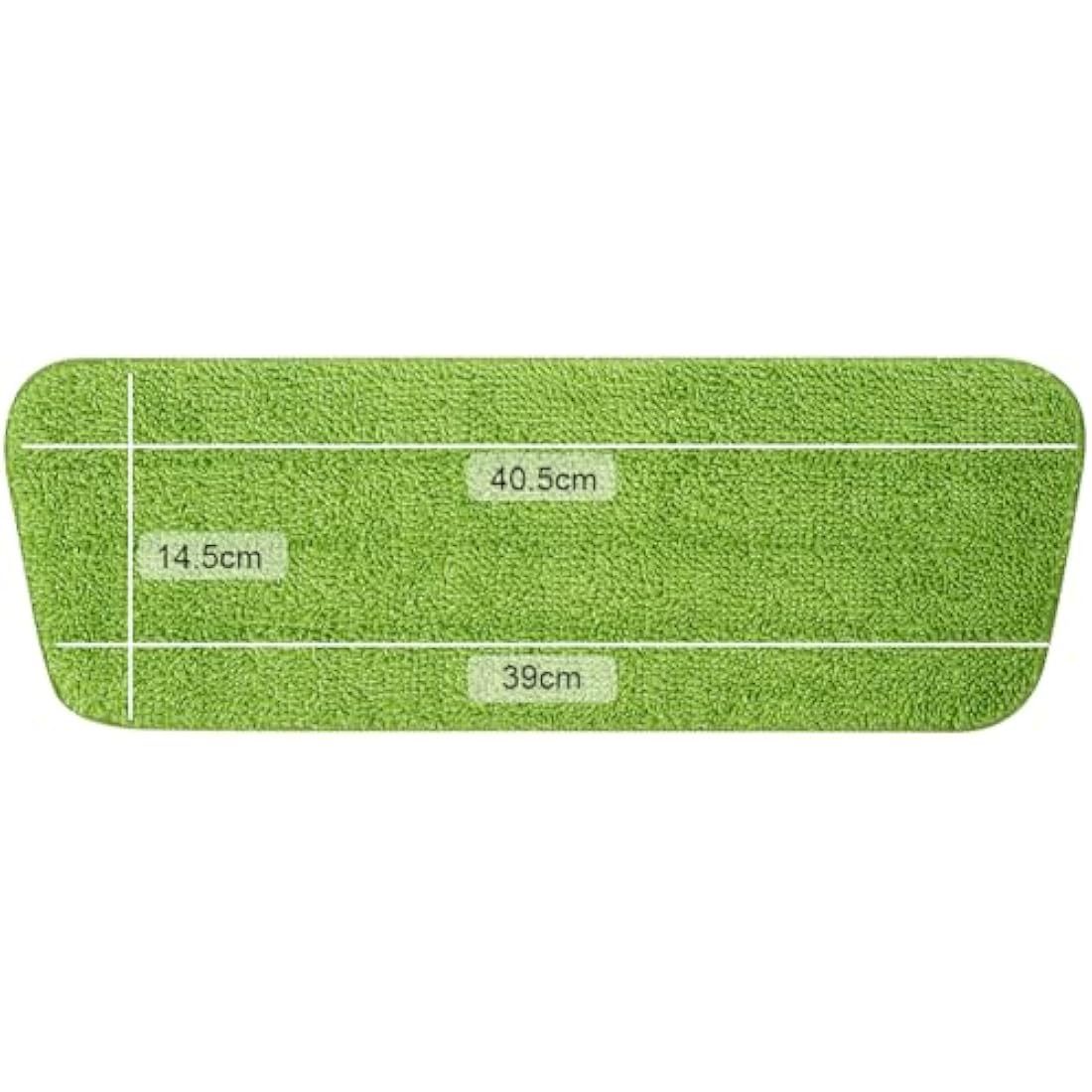 Vicloon Mop Pad, 6 PCS Microfiber Replacement Mop Pads Fit for All Spray Mops & Reveal Mops, Washable (Green)