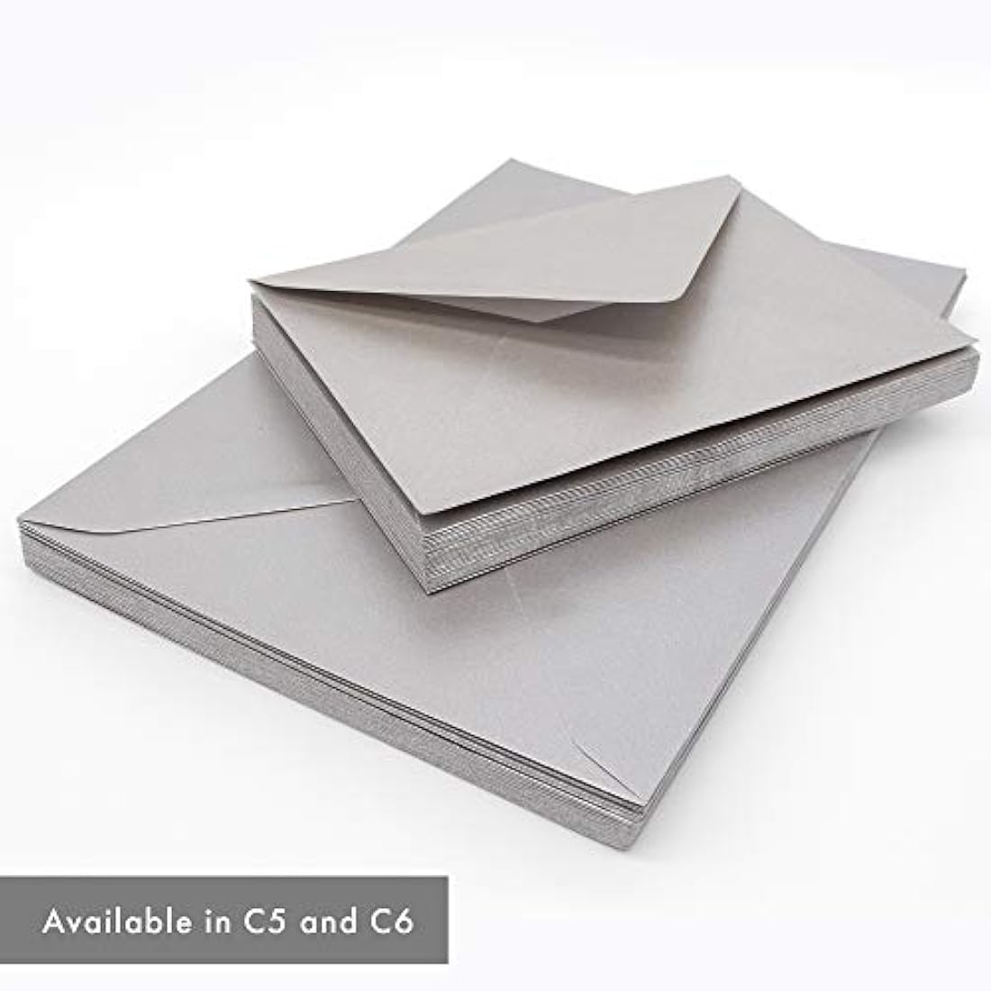 Pukka Pad, Pukka Post & Packaging Gummed Envelopes - Pack of 25, Ready-to-Seal, Durable 100GSM Postal Envelopes for Letters, Invitations, and Other Mail - 229 x 162 mm, Size C5, Silver
