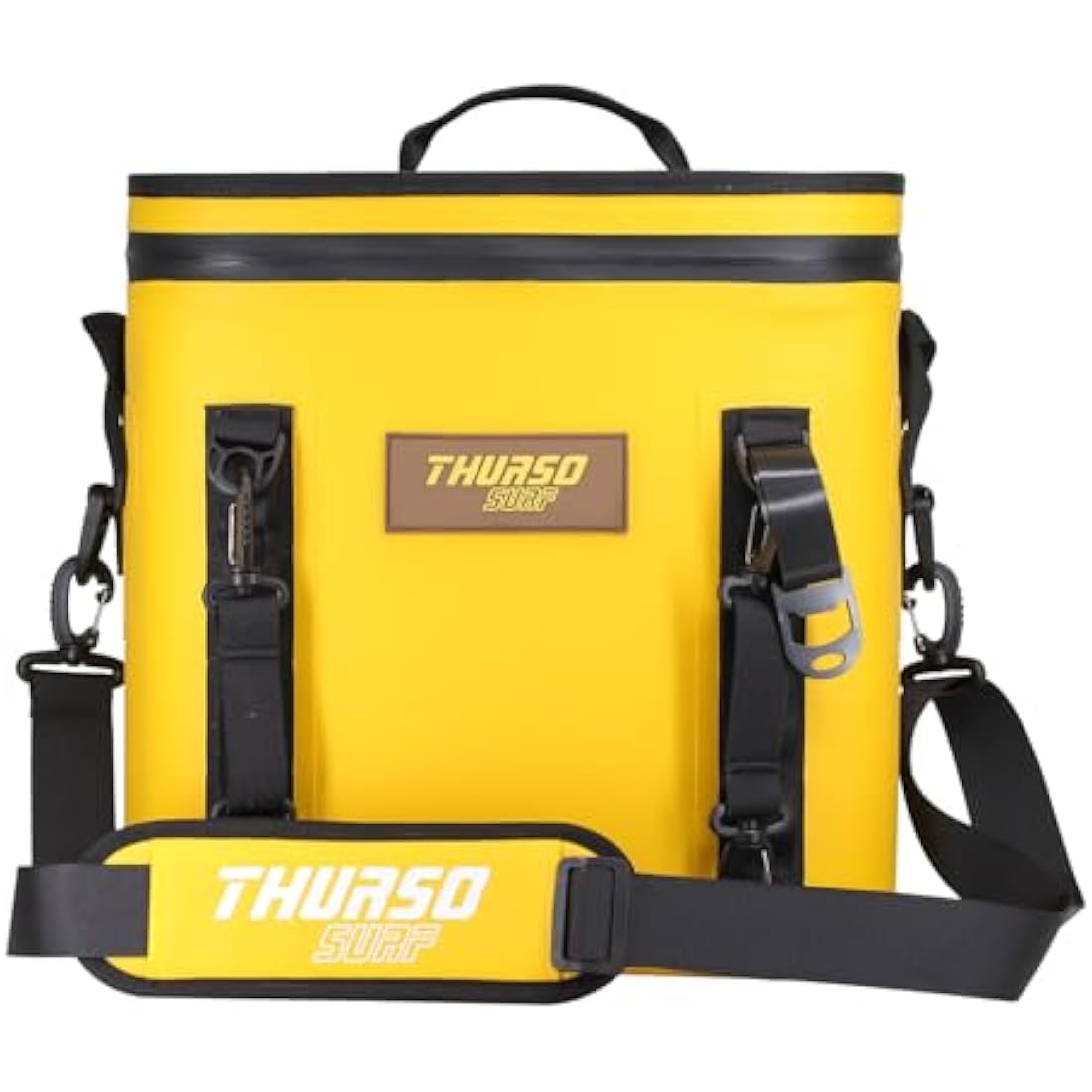 THURSO SURF Soft Cooler 24 Can Portable Ice Cooler Bag — 48 hr Insulation Leakproof & Airtight Waterproof Zipper Floating Beach Cooler for Travel Camping Kayak Paddleboard