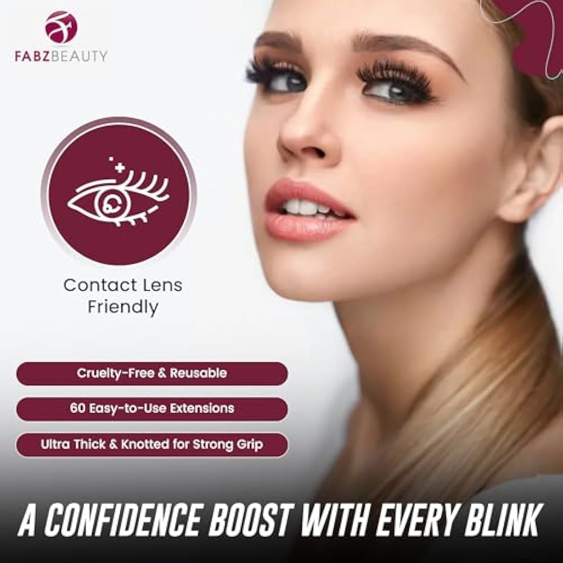 Individual Cluster Eyelashes False Extension | Ultra Thick Knotted Cat Eye Lash Clusters | Lightweight and Waterproof for a Stunning Look (Short 8 mm)