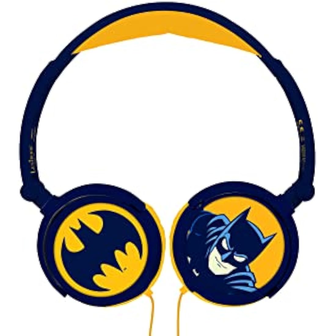 LEXIBOOK, Batman, Stereo Headphones, kids safe volume, foldable and adjustable, blue/orange, HP015BAT