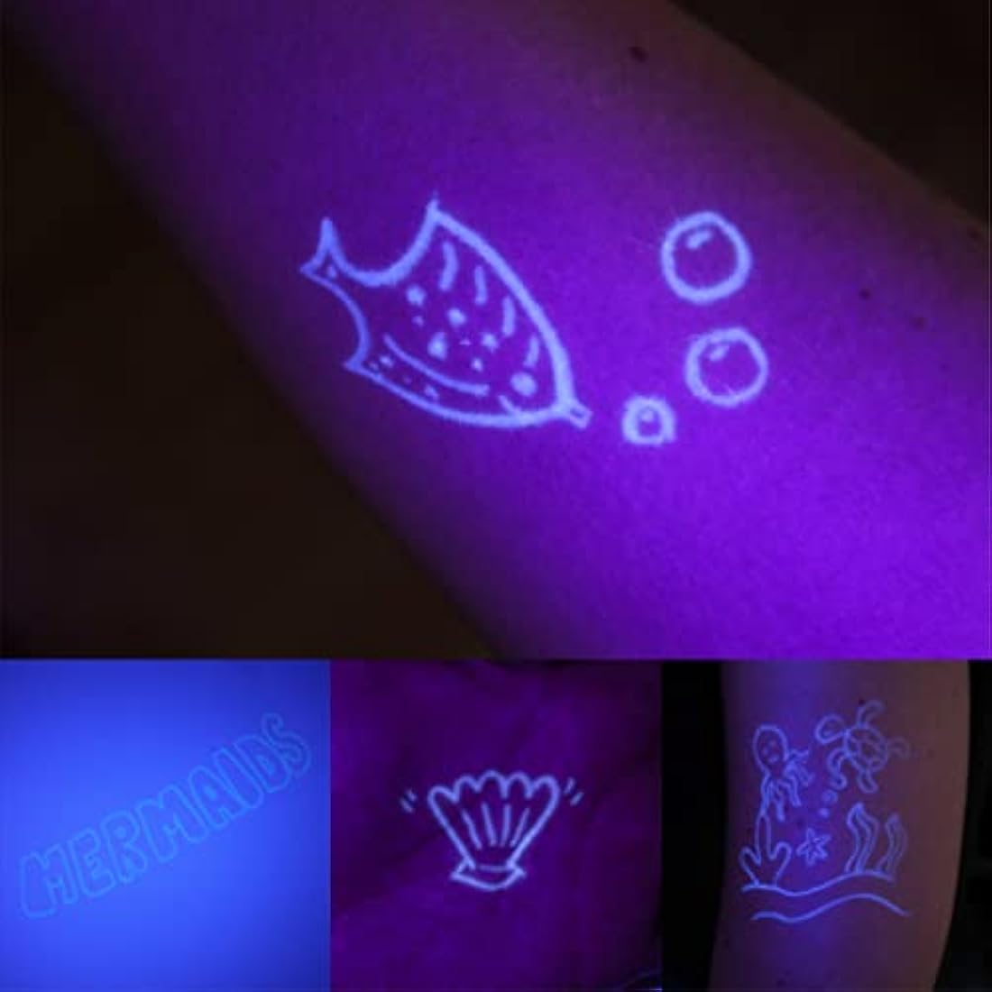 BONNYCO Invisible Ink Pen and Notebook, Pack 8 Mermaid Party Bags Filler & Pinata Toys | Mermaid Birthday Decorations | Stocking Fillers for Kids Birthday | School Prizes & Gifts for Children