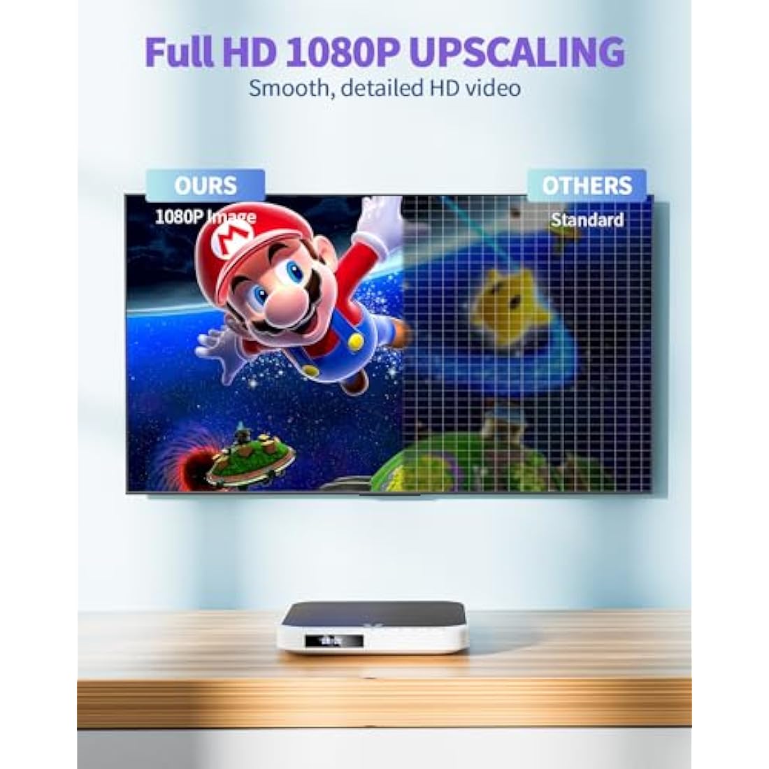 DESOBRY Mini DVD Player - HDMI, 1080P HD Compact DVD Player for Smart TV, All Region Free, AV Output