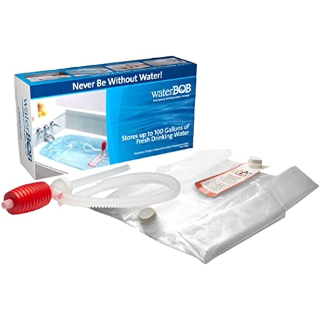 WaterBOB | Bathtub Emergency Water Storage Container, Drinking Water Storage, Hurricane Survival, BPA-Free (100 Gallon) (1)