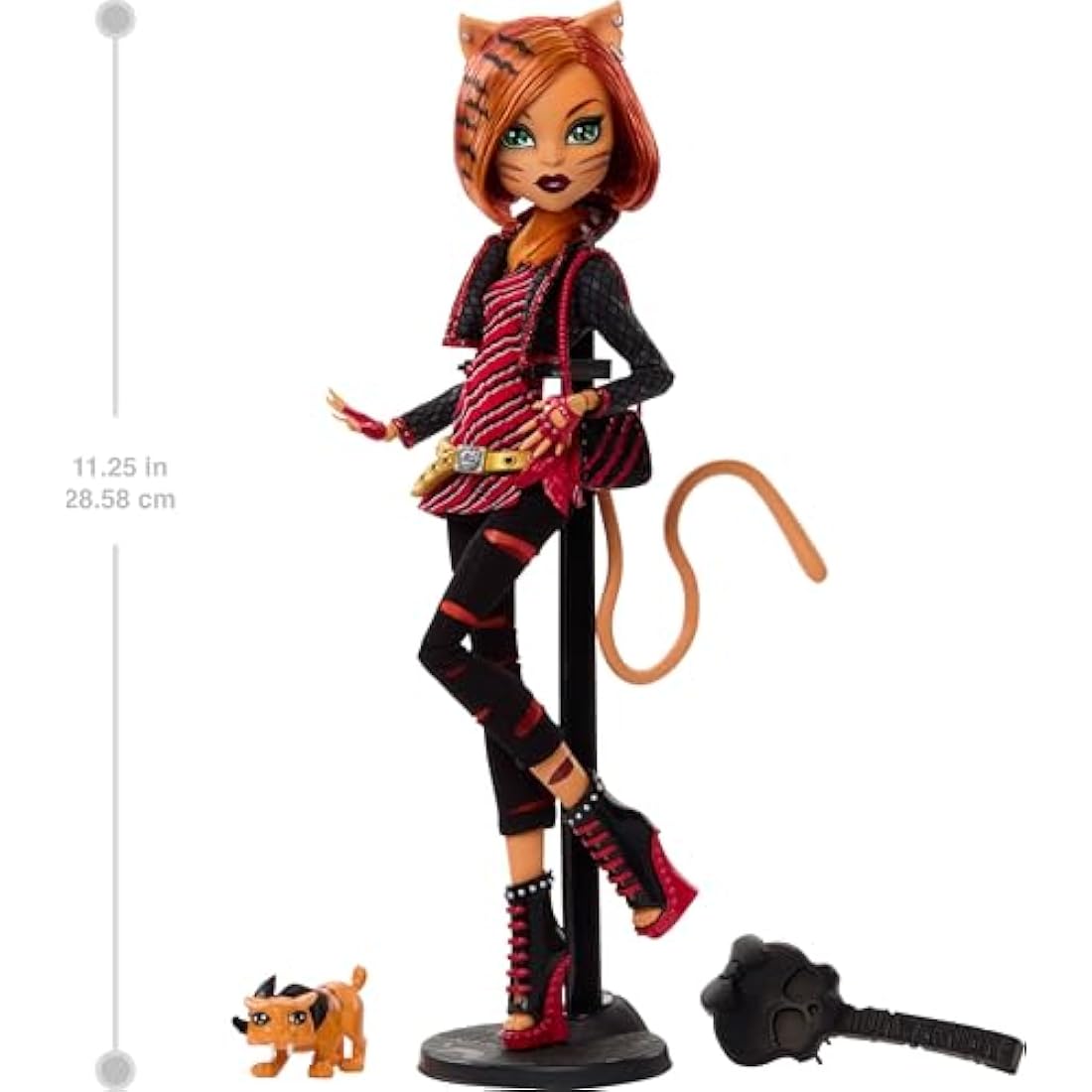 Monster High Boo-riginal Creeproduction Doll, Toralei Collectible Reproduction with Doll Stand, Diary, and Pet Saber-Tooth Tiger Sweet Fangs, HYV91