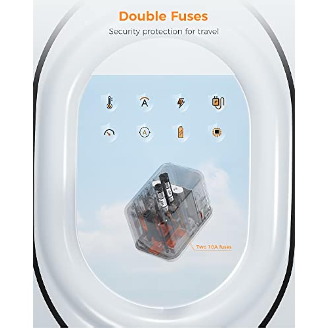 TESSAN Universal Travel Adapter Worldwide with PD 45W USB C Fast Charging, 6 in 1 Universal Plug Adaptor UK to World, International Travel Adapter for Multi Countries EU, USA, UK, AU, Thailand etc