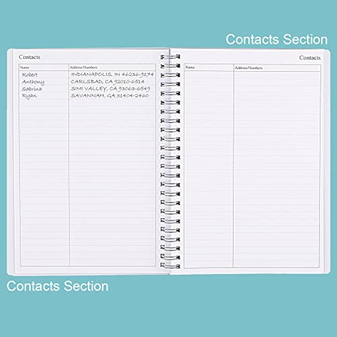 Undated Diary A5 Planner for 2025 or Any Year, Weekly & Monthly Organizer Notebook&Journal to Track Goals, Improve Productivity & Time Management, 15 x 21cm, Perfect to Organize Your Daily Life