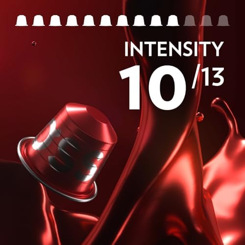 Lavazza, Qualità Rossa, 100 Aluminium Coffee Capsules Compatible with Nespresso Original Machines, Chocolate Notes, Arabica & Robusta, Intensity 10/13, Medium Roasting, Zero CO2 Impact, 10 Packs