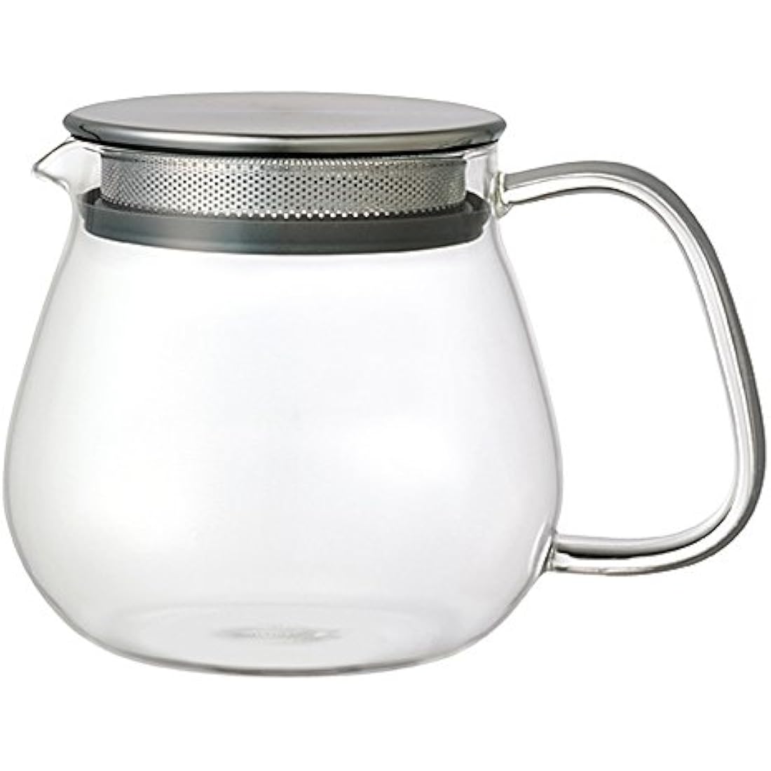Kinto Unitea - 460 ml One Touch Teapot - Heat resistant - Glass teapot with stainless steel filter and lid