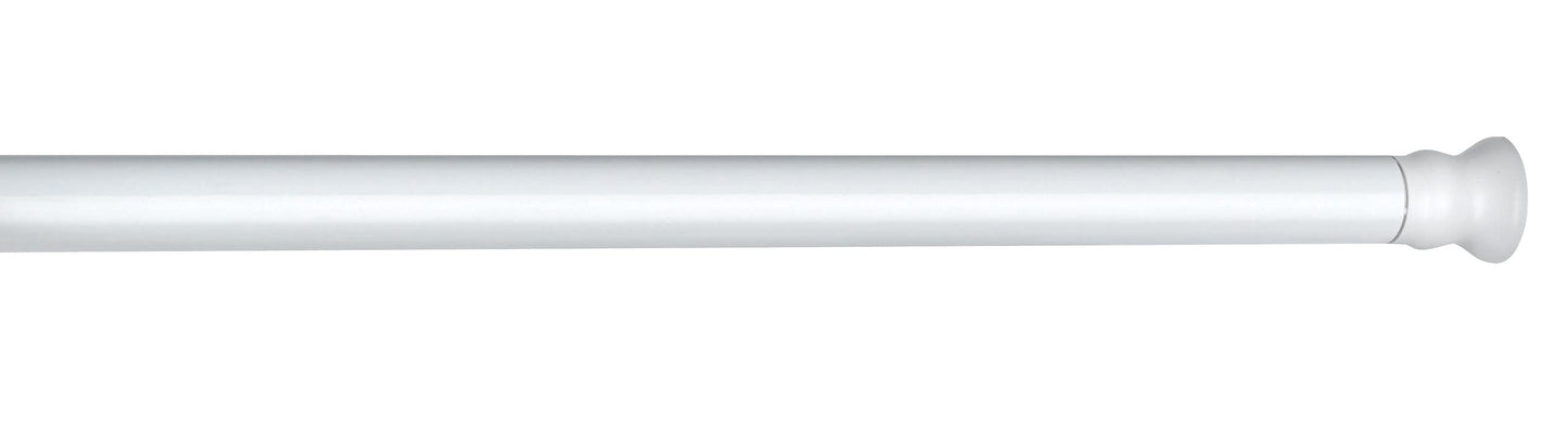 Wenko 19211100 Telescopic shower rod White ? 2 cm, Metal Aluminium, White