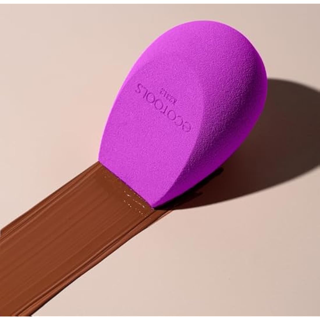 EcoTools Bioblender Makeup Sponge, Compostable Makeup Blending Sponge, Eco-Friendly, For Liquid & Cream Foundation, Base Makeup Coverage, Cruelty Free, Latex Free & Vegan, Purple, 1 Count