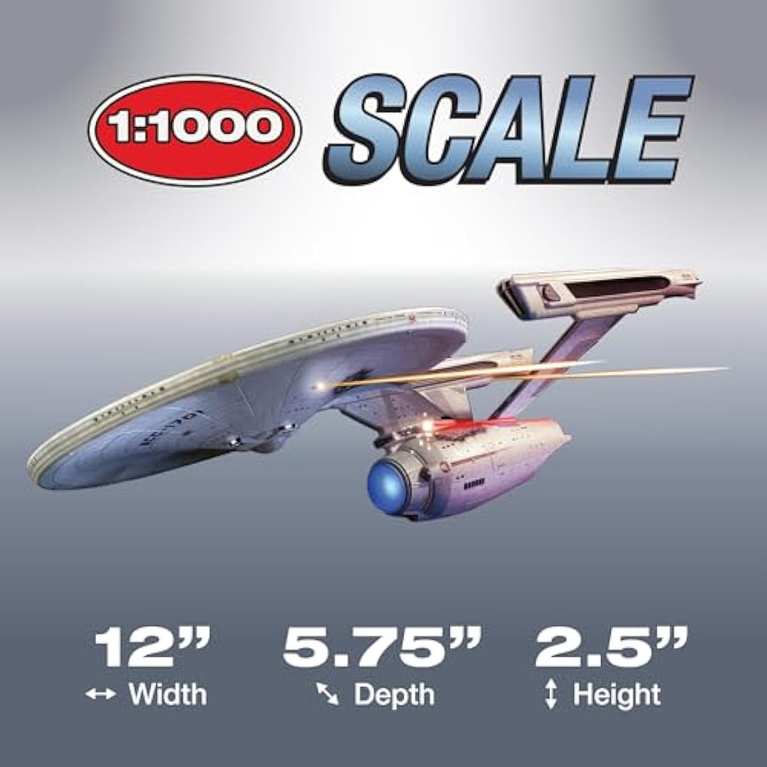 Polar Lights POL974 1:1000 U.S.S. Enterprise NCC-1701-Refit-Wrath of Khan Edition