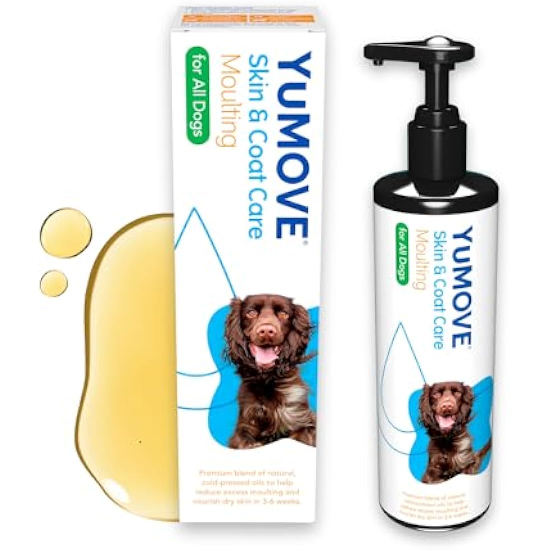 YuMOVE Skin & Coat Care Moulting Supplement for Dogs, Coat and Skin Supplement for Dogs with Skin Irritation, Dull Coats and Excess Moulting, 500ml