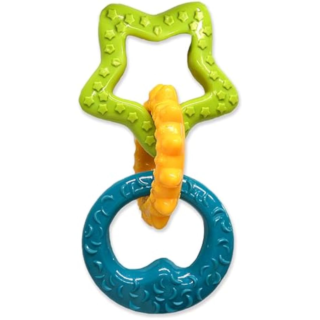 Nylabone Gentle Puppy Dog Teething Chew Toy Rings, Bacon Flavour, Small, for Puppies Up to 11 kg