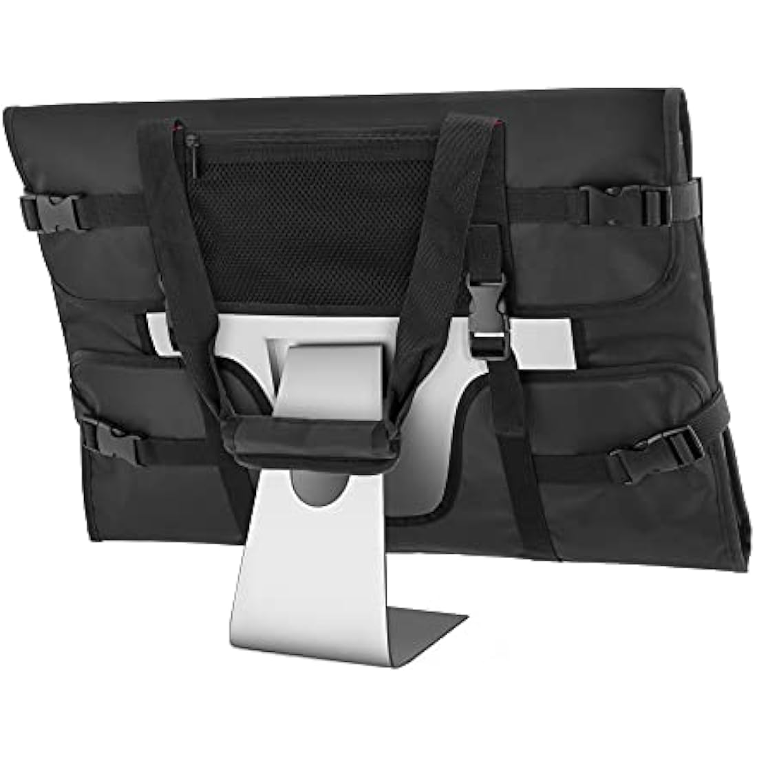 Trunab Monitor Carry Case Compatible with iMac 21.5" Desktop Computer/24’’ iMac /24’’ Monitors, Protective Monitor Dust Cover for iMac Screen and Accessories, Black - Patented Design