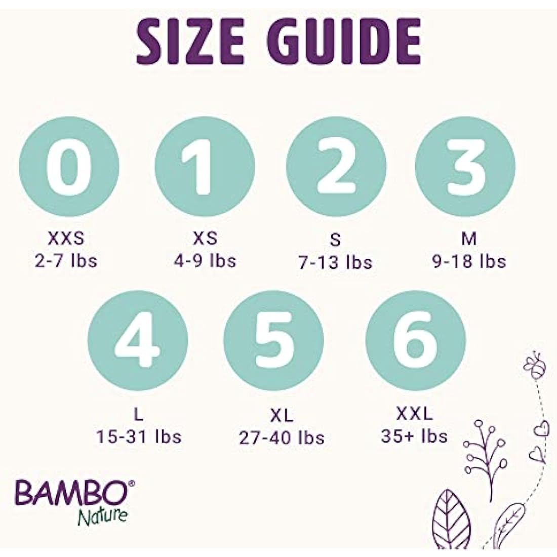 Bambo Nature Premium Eco Nappies, Size 6 (35+ lb/16+ kg), XXL, 20PK, Eco-Labelled Sustainable Nappies, Enhanced Leakage Protection, Secure and Comfortable Baby Nappy