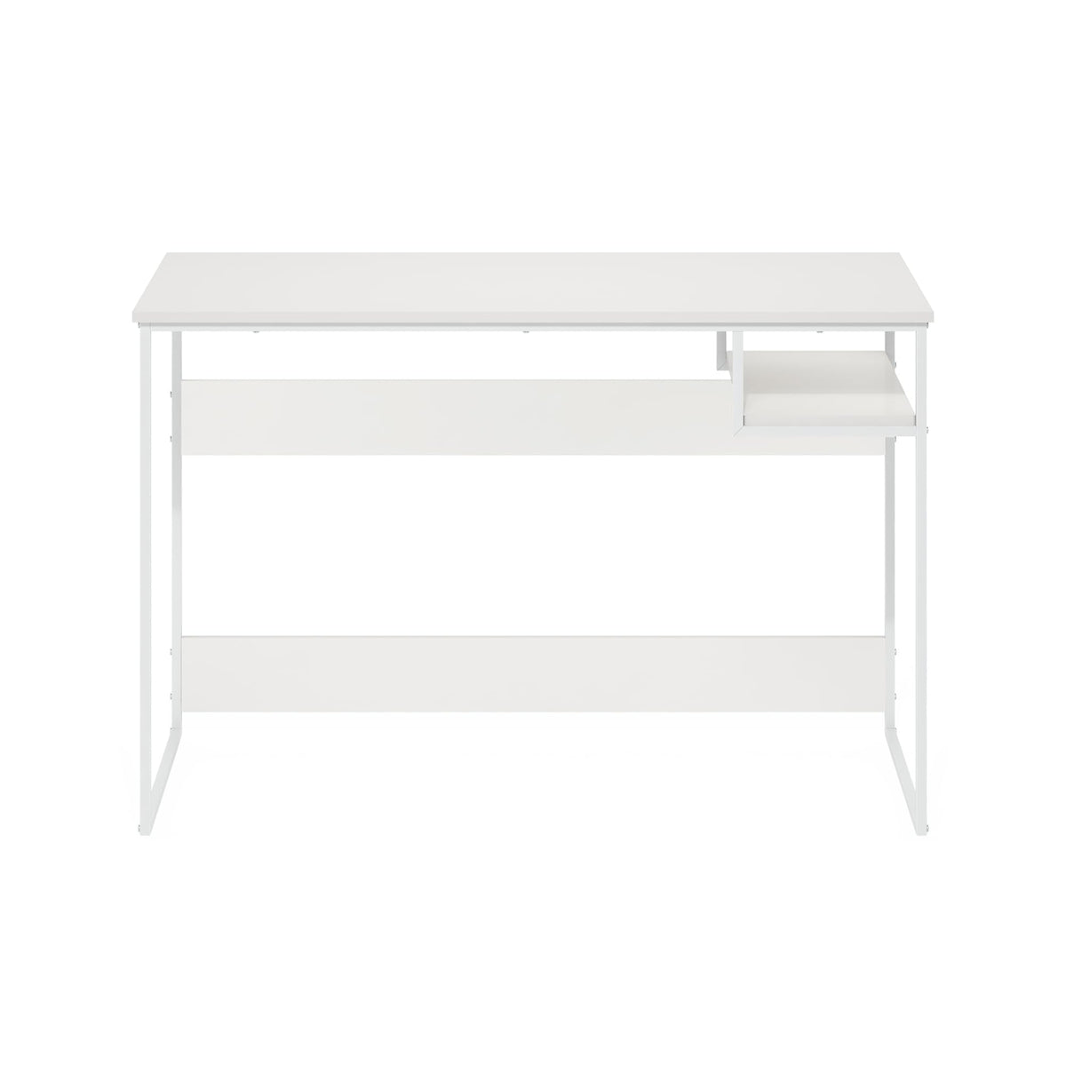 Furinno Moretti Modern Lifestyle Study Desk, 45, Solid White/White