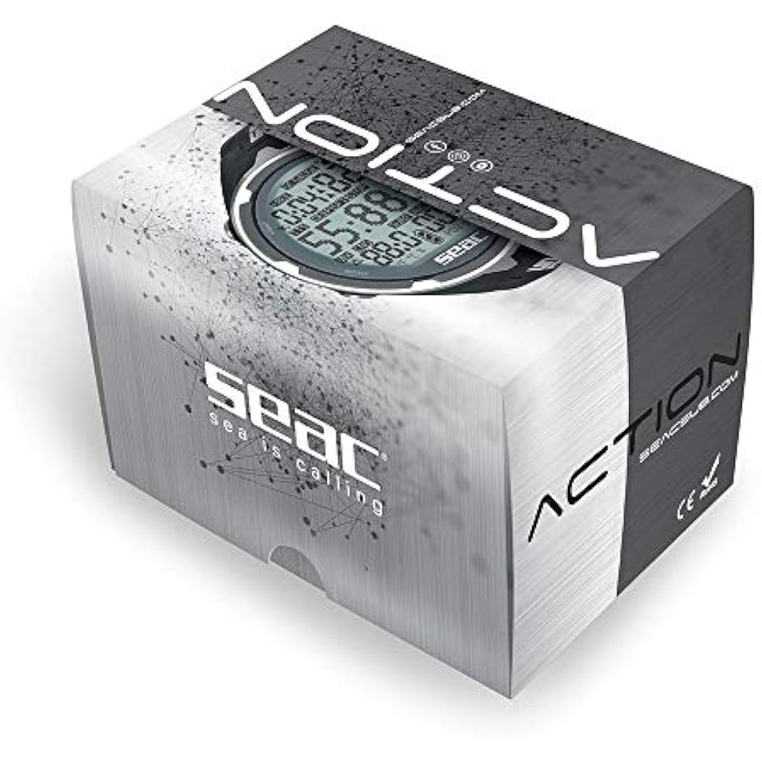 Seac Action Dive Computer - Scuba & Freediving Mode, Dive Logbook, Planner, Safety Alarms